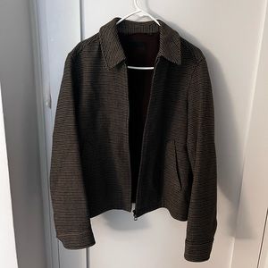 Uniqlo small brown plaid jacket